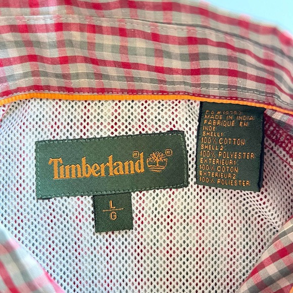 Timberland vented outdoor fishing athleisure button front men’s shirt - Picture 6 of 8
